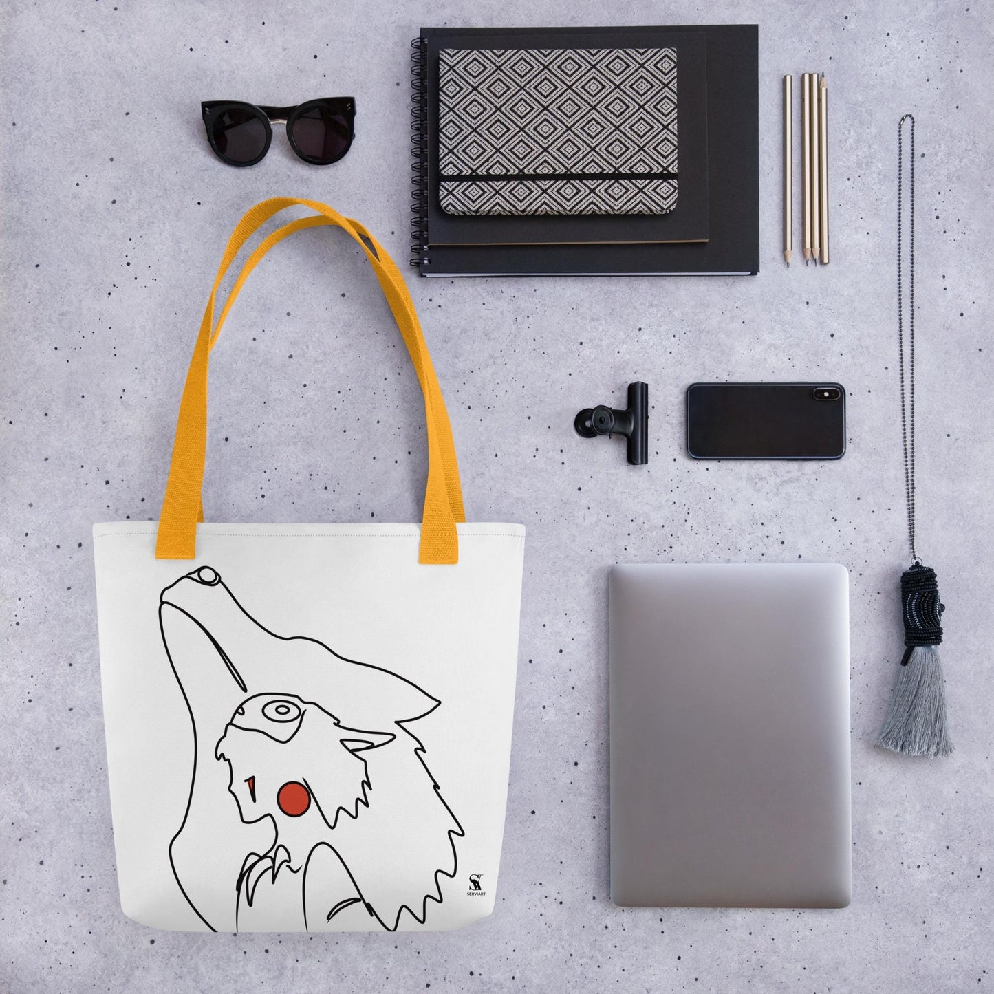 Bolsa de tela "Aliento del bosque" - Inspirado en Mononoke