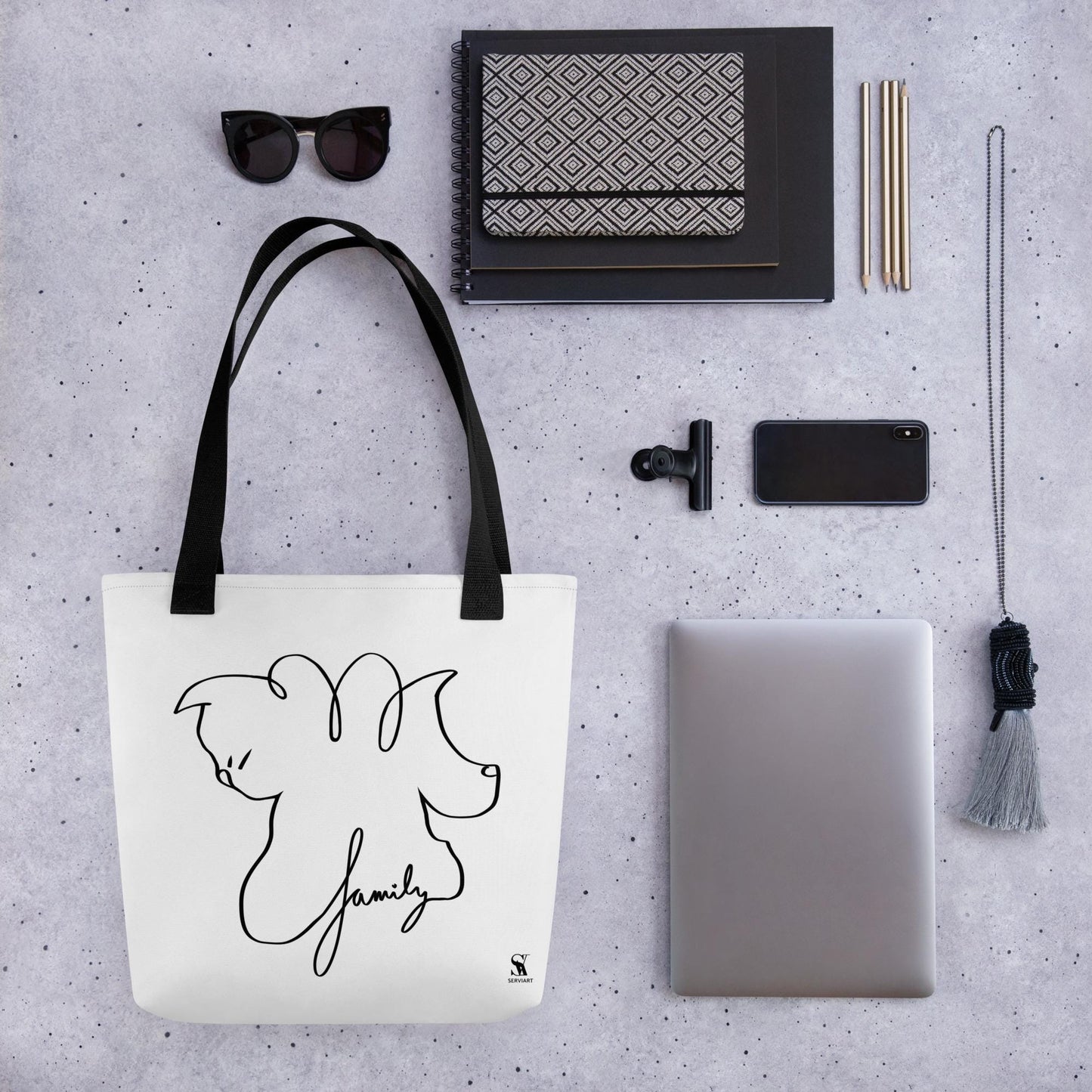 Bolsa de tela con diseño de tu mascota favorita