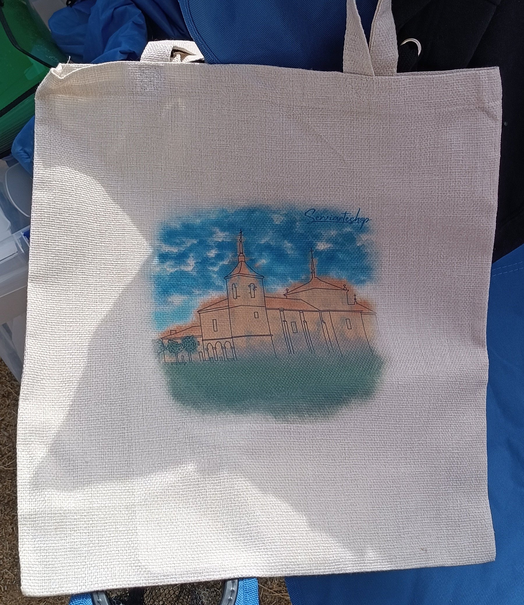 Iglesia del cubillo tote bag bolsa