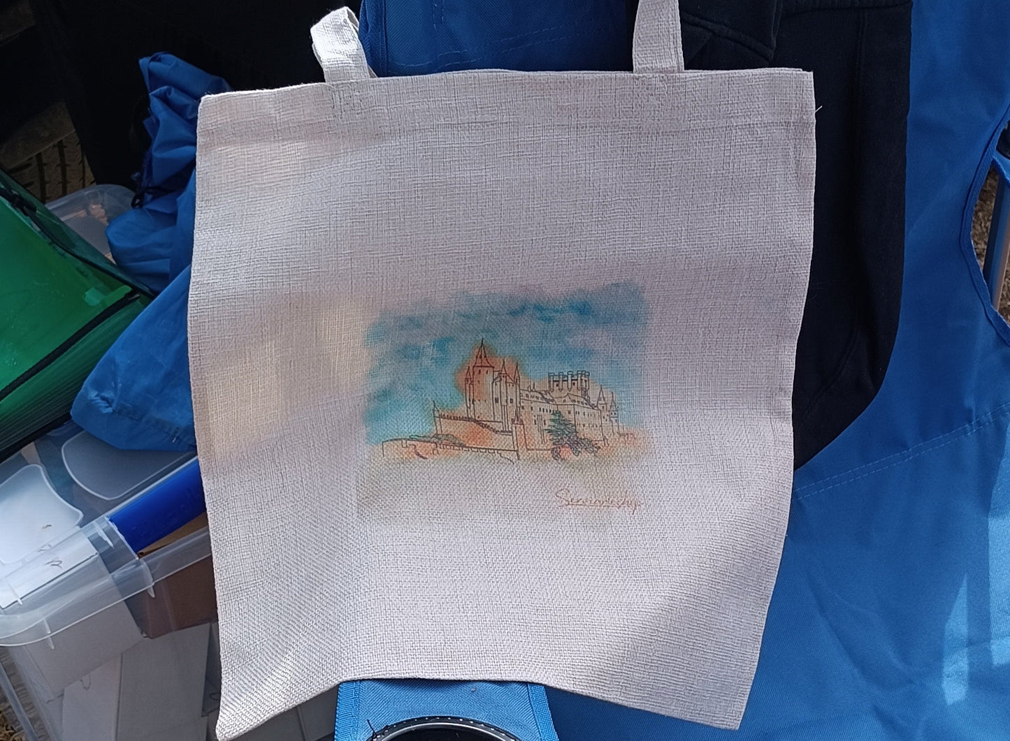 alcazar bolsa totebag de tela poliester