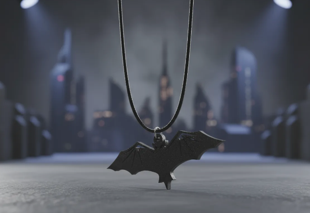 collar de murcielago para pasar una noche fantasmabólica, dia de halloween