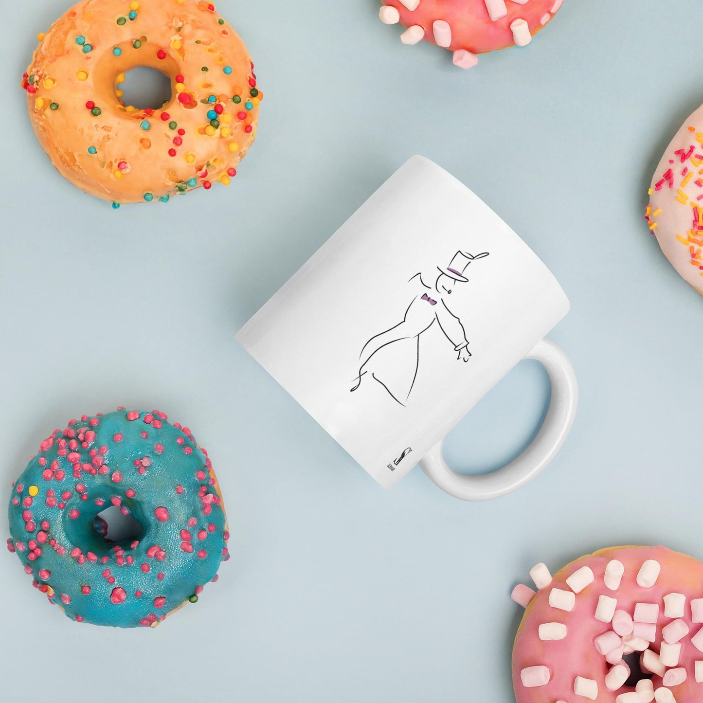taza Silueta errante - Hecho a mano