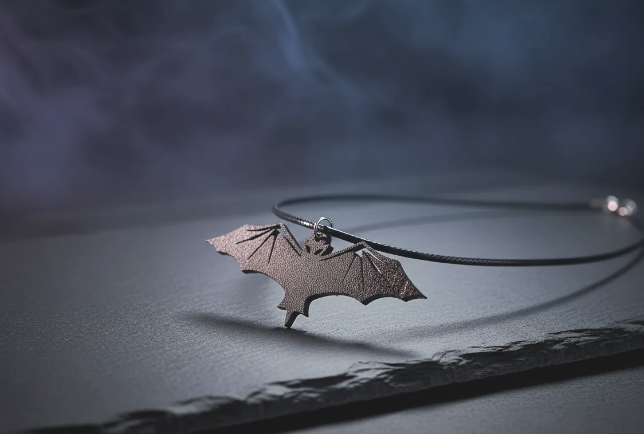 collar de murciélago para acompañar la noche de halloween