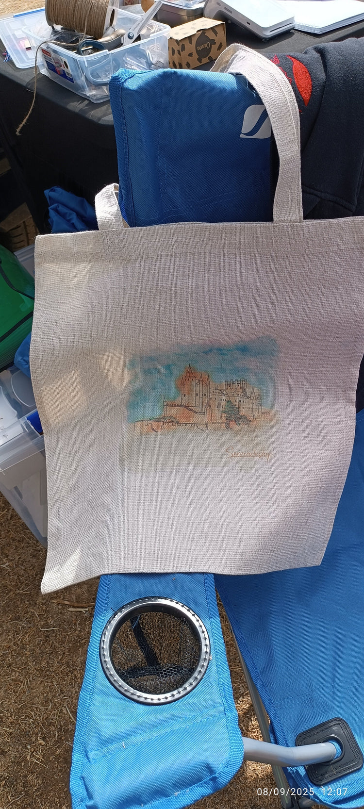 Bolsas de poliéster con ilustraciones originales dibujadas a mano – SerViArte Segovia