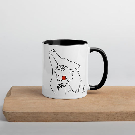 Taza cerámica ilustrada inspirada en la princesa mononoke – SerViArteShop