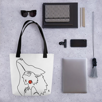 Bolsa de tela "Aliento del bosque" - Inspirado en Mononoke