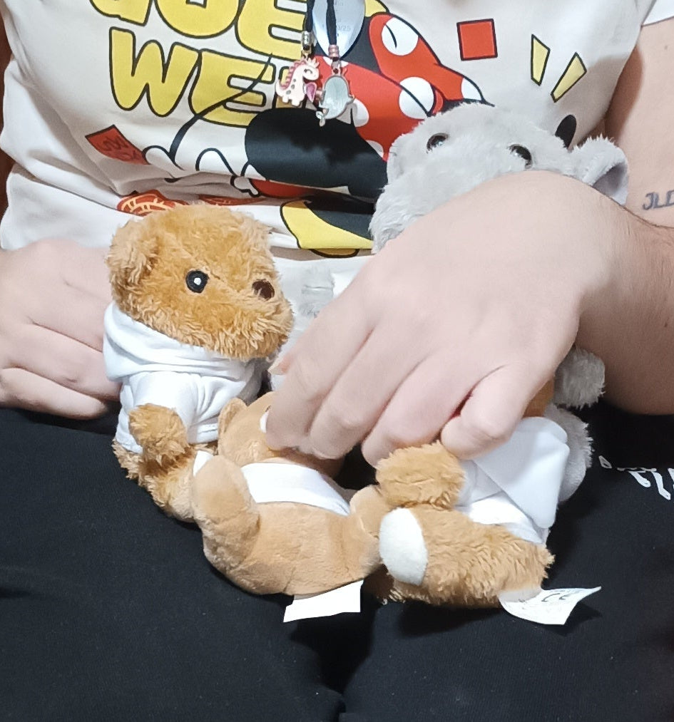 Peluche artesanal personalizable con nombre e ilustración – SerViArteShop