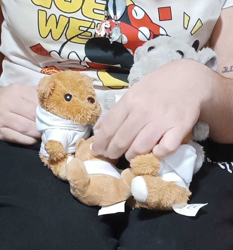 Peluche artesanal personalizable con nombre e ilustración – SerViArteShop