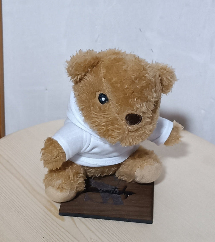 Peluche personalizable con ilustración original sobre fondo blanco SerViArteShop