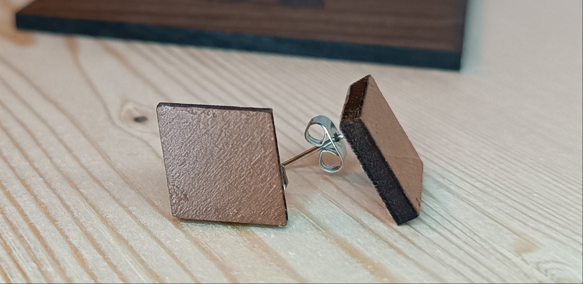 Hand-Painted Wooden Earrings · Lightweight and Expressive