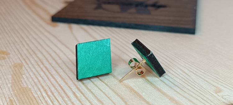 Hand-Painted Wooden Earrings · Lightweight and Expressive