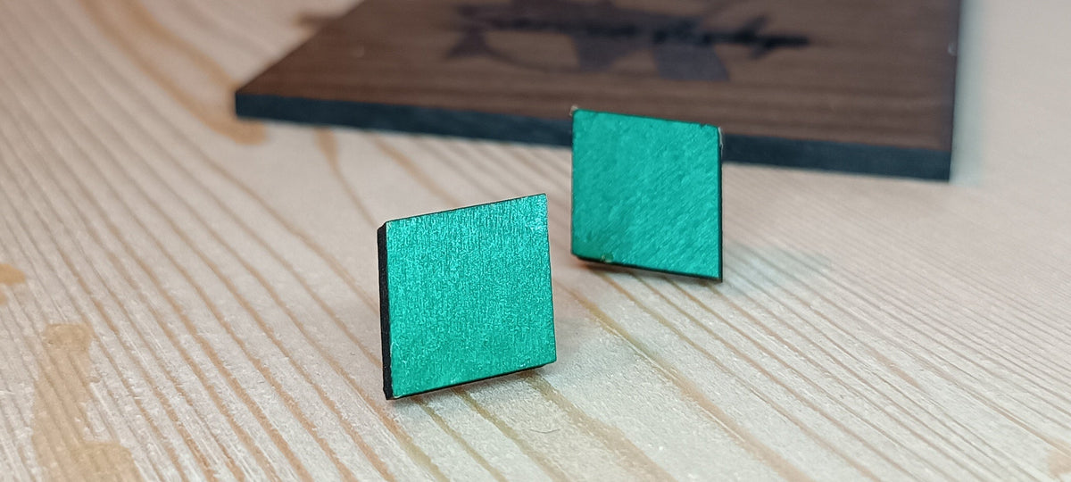 Hand-Painted Wooden Earrings · Lightweight and Expressive