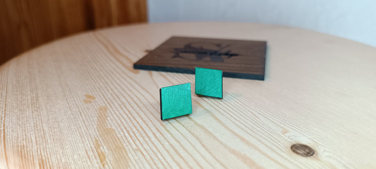 Hand-Painted Wooden Earrings · Lightweight and Expressive