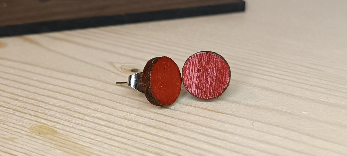 Hand-Painted Wooden Earrings · Lightweight and Expressive