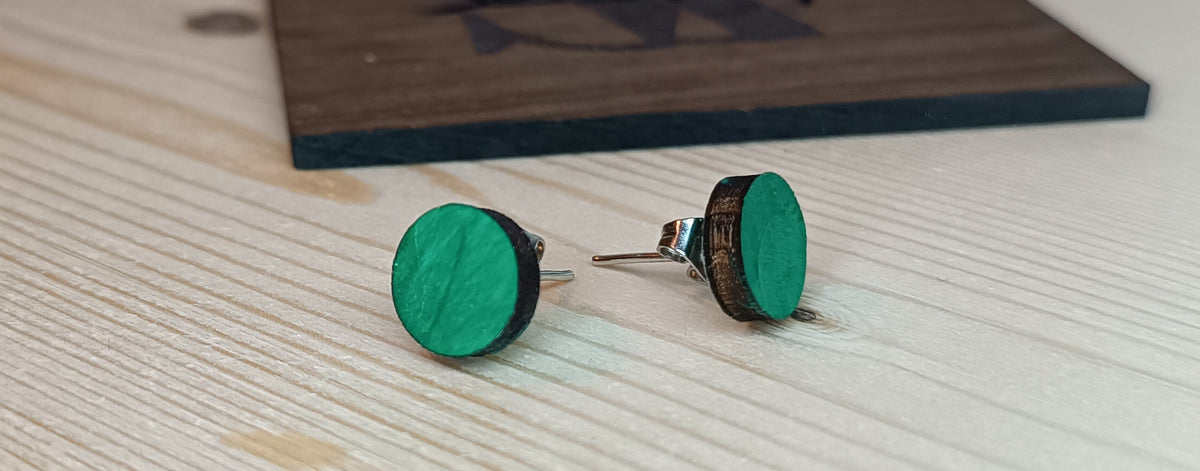 Hand-Painted Wooden Earrings · Lightweight and Expressive