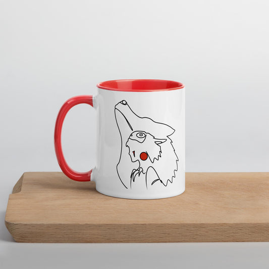 Taza cerámica ilustrada inspirada en la princesa mononoke – SerViArteShop