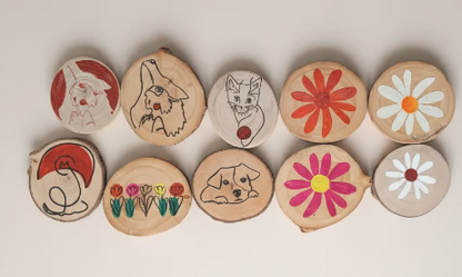 Posavasos artesanal de madera de chopo – Hecho a mano con alma y elegancia natural