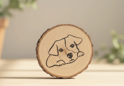 Posavasos artesanal de madera de chopo – Hecho a mano con alma y elegancia natural