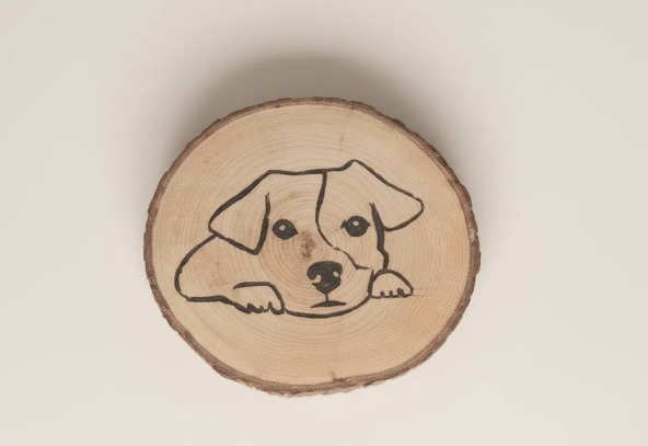 Posavasos artesanal de madera de chopo – Hecho a mano con alma y elegancia natural