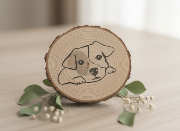 Posavasos artesanal de madera de chopo – Hecho a mano con alma y elegancia natural