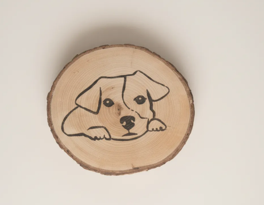 Posavasos artesanal de madera de chopo – Hecho a mano con alma y elegancia natural