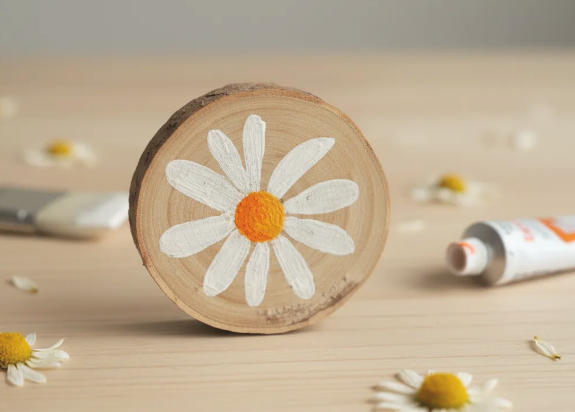 Posavasos florales Trama Viva sobre taza de cerámica, decoración artesanal SerViArte