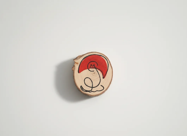 Posavasos Reino Champiñón de madera artesanal con Mario Bros, vista lateral – SerViArte