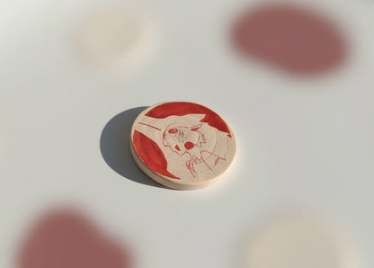 Posavasos artesanal de madera de chopo – Hecho a mano con alma y elegancia natural