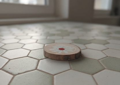 Posavasos artesanal de madera de chopo – Hecho a mano con alma y elegancia natural