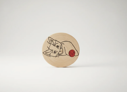 Posavasos artesanal de madera de chopo – Hecho a mano con alma y elegancia natural