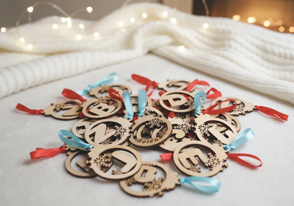 Bola Navidad Letra con frase grabada