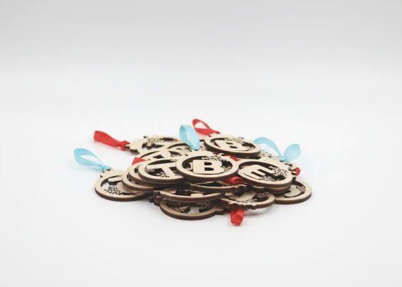 Bola Navidad Letra con frase grabada