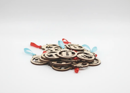 Bola Navidad Letra con frase grabada