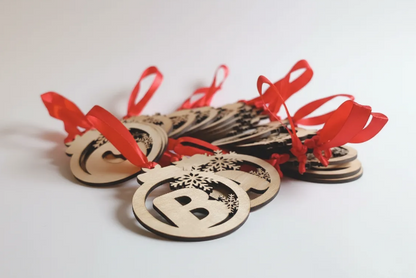 Bola Navidad Letra con frase grabada