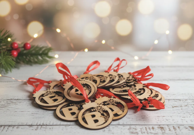 Bola Navidad Letra con frase grabada