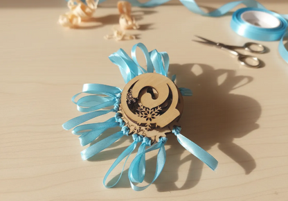 Bola Navidad Letra con frase grabada