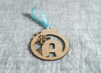 Bola Navidad Letra con frase grabada