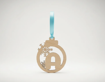 Bola Navidad Letra con frase grabada