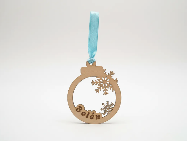 Bola Navidad Letra con frase grabada