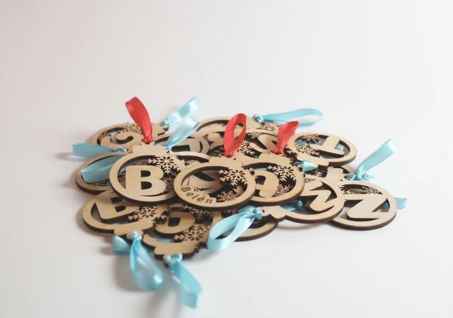 Christmas Ball Letter with engraved phrase