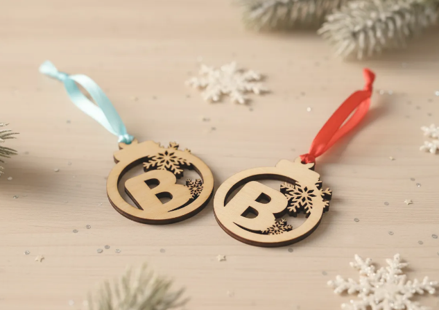 Bola Navidad Letra con frase grabada