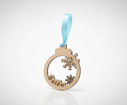 Bola Navidad Letra con frase grabada