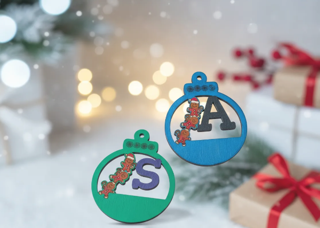 Bola Navidad Letra con frase grabada