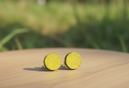 Handcrafted earrings made of hand-painted wood | Unique and lightweight designs