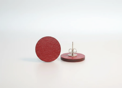 Handcrafted earrings made of hand-painted wood | Unique and lightweight designs