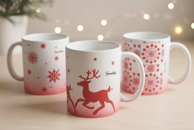 Tazas "Magia Navideña" - Hechas a mano