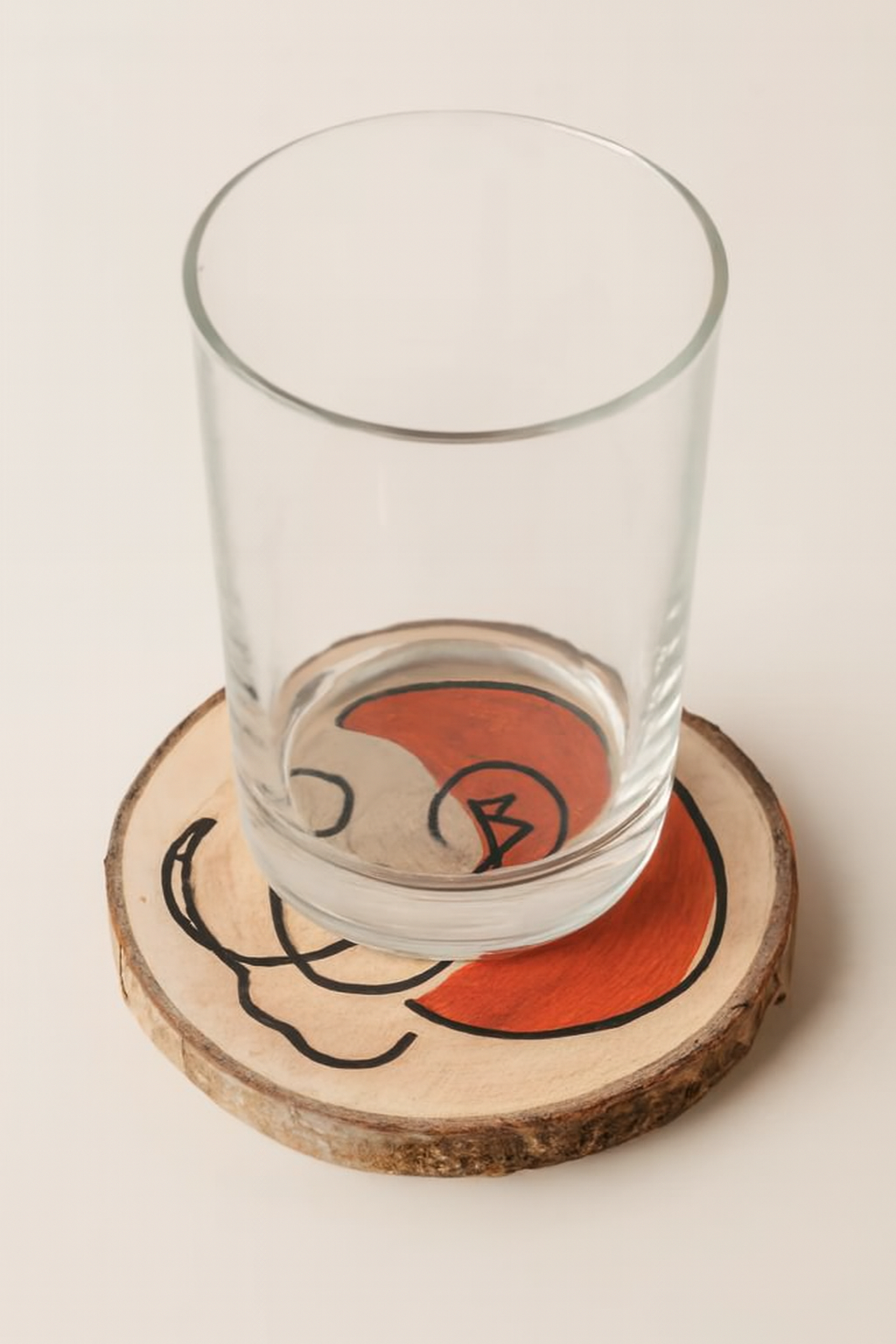 Posavasos artesanal de madera de chopo – Hecho a mano con alma y elegancia natural