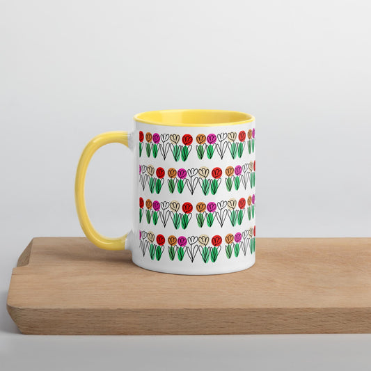 Taza color - Estallido floral