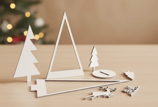 ciervo, nieve, copo de nieve, arboles, navidad, decoracion, pintura, niños, niño, navidad