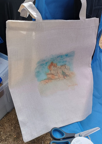 bolsa del alcazar de segovia tote bag